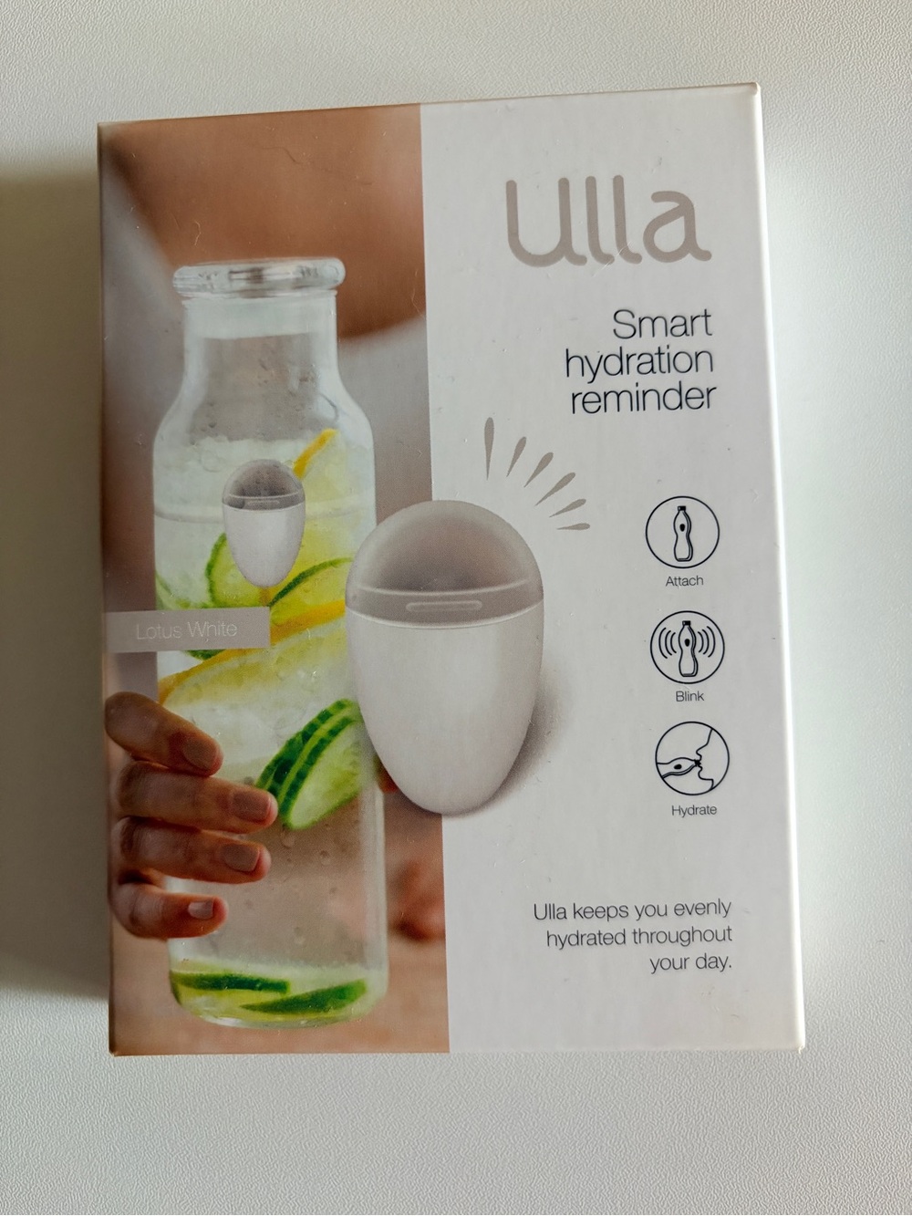 Smart Hydration Reminder - Lotus White